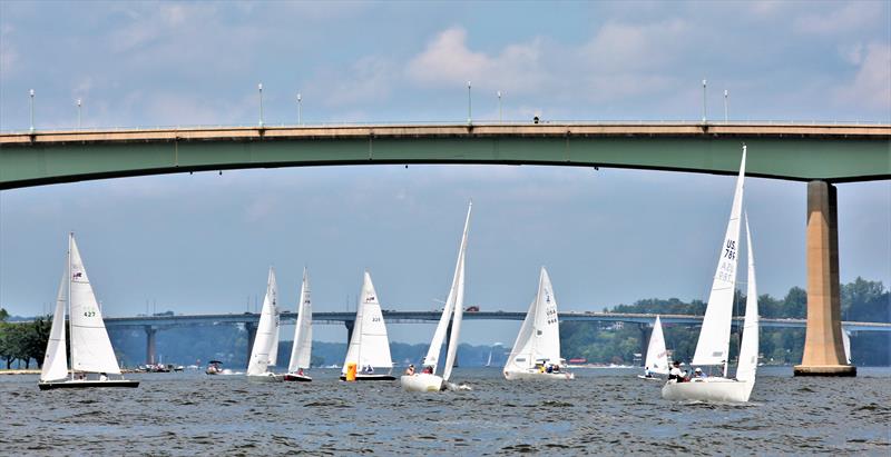 Racecourse action at the Annapolis Yacht Club's inagural (2020) Two Bridge Fiasco - photo © Image courtesy of Will Keyworth