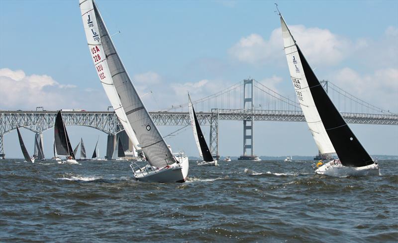 Racecourse action at the Annapolis Yacht Club's inagural (2020) Two Bridge Fiasco - photo © Image courtesy of Will Keyworth