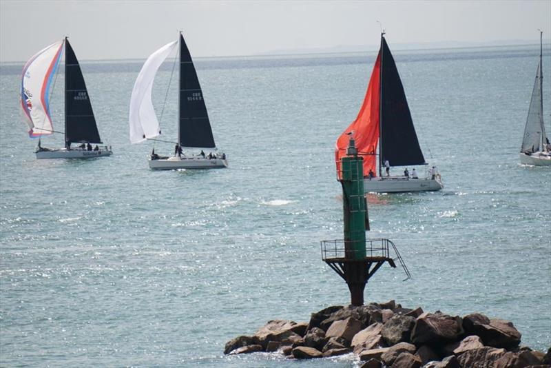 IRC Class start – Stiletto, Foxy and Cobra photo copyright Karen Cox taken at Royal Temple Yacht Club and featuring the IRC class