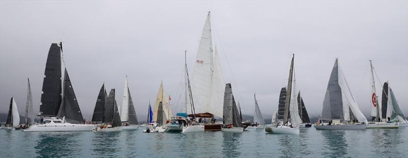 This picture tells the day's story - Airlie Beach Race Week, day 1 photo copyright Shirley Wodson / ABRW taken at Whitsunday Sailing Club and featuring the IRC class