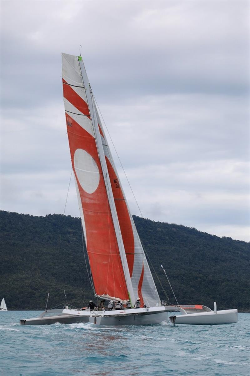 ORMA 60 is as threatening as she looks - Airlie Beach Race Week day 2 photo copyright Shirley Wodson / ABRW taken at Whitsunday Sailing Club and featuring the IRC class
