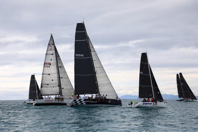 Rating Passage division boats head off the start line - Airlie Beach Race Week day 2 photo copyright Shirley Wodson / ABRW taken at Whitsunday Sailing Club and featuring the IRC class