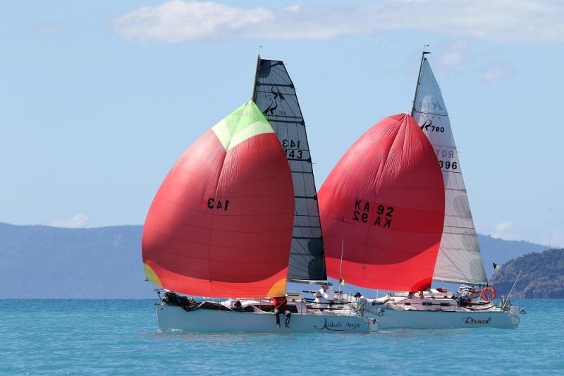 Obsession and Revival go head-to-head - 2020 Airlie Beach Race Week, day 4 photo copyright Shirley Wodson / ABRW taken at Whitsunday Sailing Club and featuring the IRC class