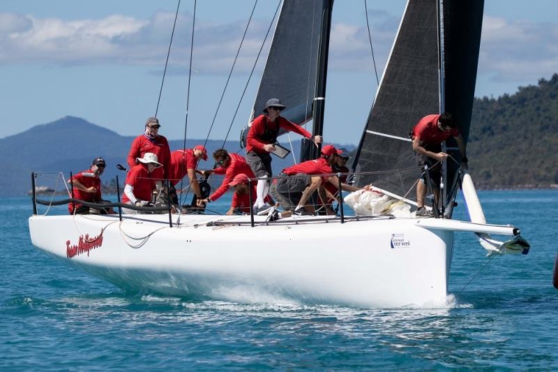 Team Hollywood on the final day - 2020 Airlie Beach Race Week photo copyright Shirley Wodson / ABRW taken at Whitsunday Sailing Club and featuring the IRC class