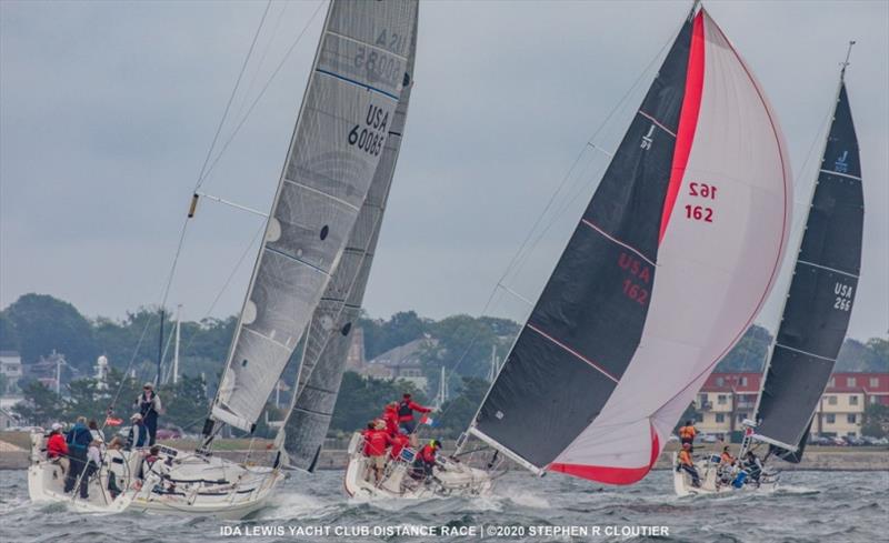 Action on the water at the 2020 Ida Lewis Distance Race photo copyright Stephen R. Cloutier taken at Ida Lewis Yacht Club and featuring the IRC class