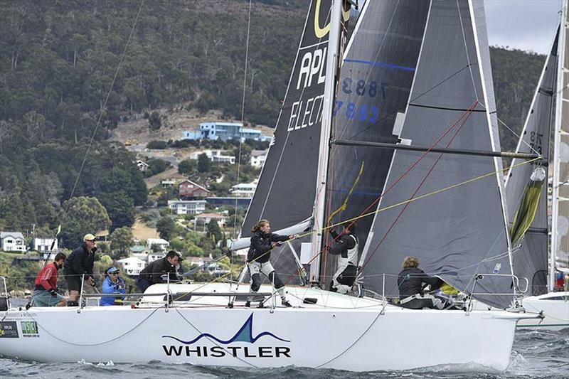 Whistler is now second overall in Division 1 of Hobart's Combined Clubs Winter Series photo copyright Peter Campbell taken at  and featuring the IRC class