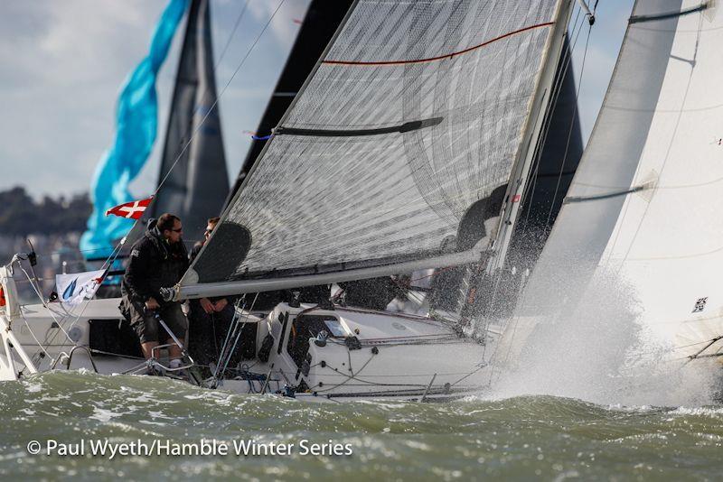 M'Enfin?! racing in the Hamble Winter Series photo copyright Paul Wyeth / www.pwpictures.com taken at Hamble River Sailing Club and featuring the IRC class