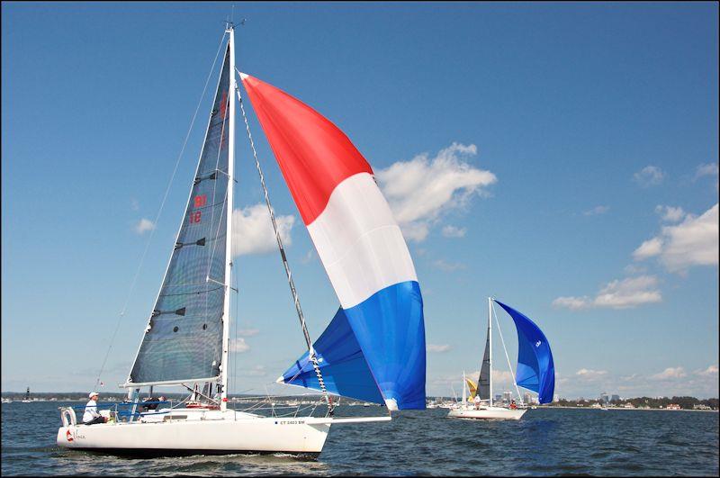 Roo and Vixen in the 2020 Stamford Vineyard Race photo copyright Rick Bannerot / ontheflyphoto.net taken at Stamford Yacht Club and featuring the IRC class