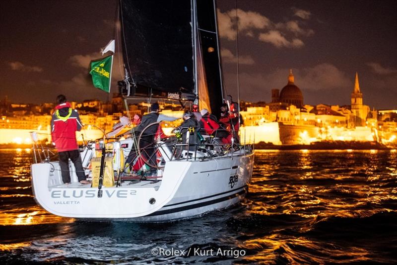 Elusive 2 wins the 41st Rolex Middle Sea Race photo copyright Rolex / Kurt Arrig taken at Royal Malta Yacht Club and featuring the IRC class