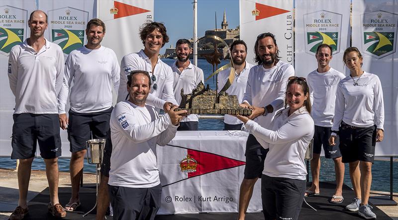 Overall winner of the Rolex Middle Sea Race - ELUSIVE 2, Sail No: MLT 450, Model: Beneteau First 45 - photo © Kurt Arrigo