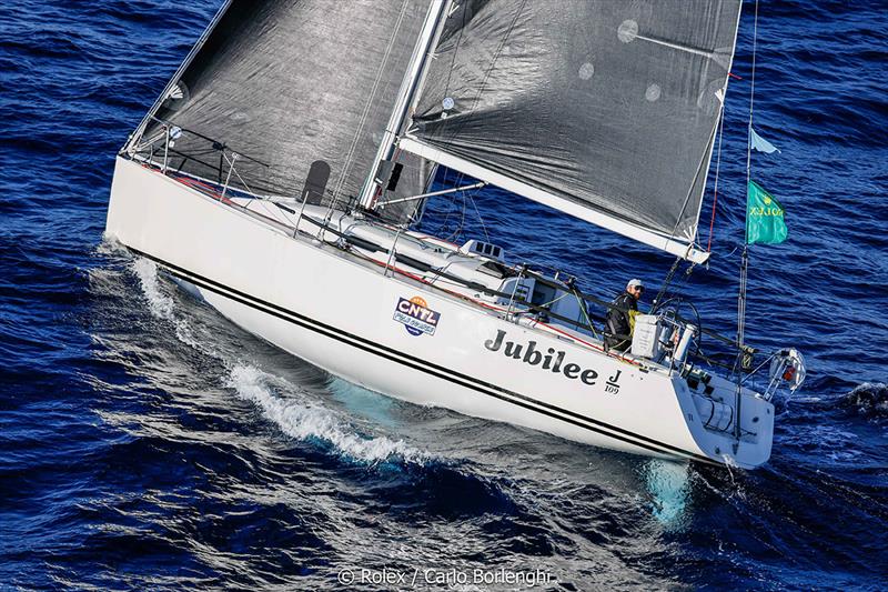 Rolex Middle Sea Race - Jubilee; Sail nÂ°: FRA53222; Model: J / 109; Entrant: Gerald Boess / Jonathan Bordas; Country: FRA; Skipper: Gerald Boess / Jonathan Bordas; Loa: 10; IRC: Class  - photo © Rolex / Carlo Borlenghi