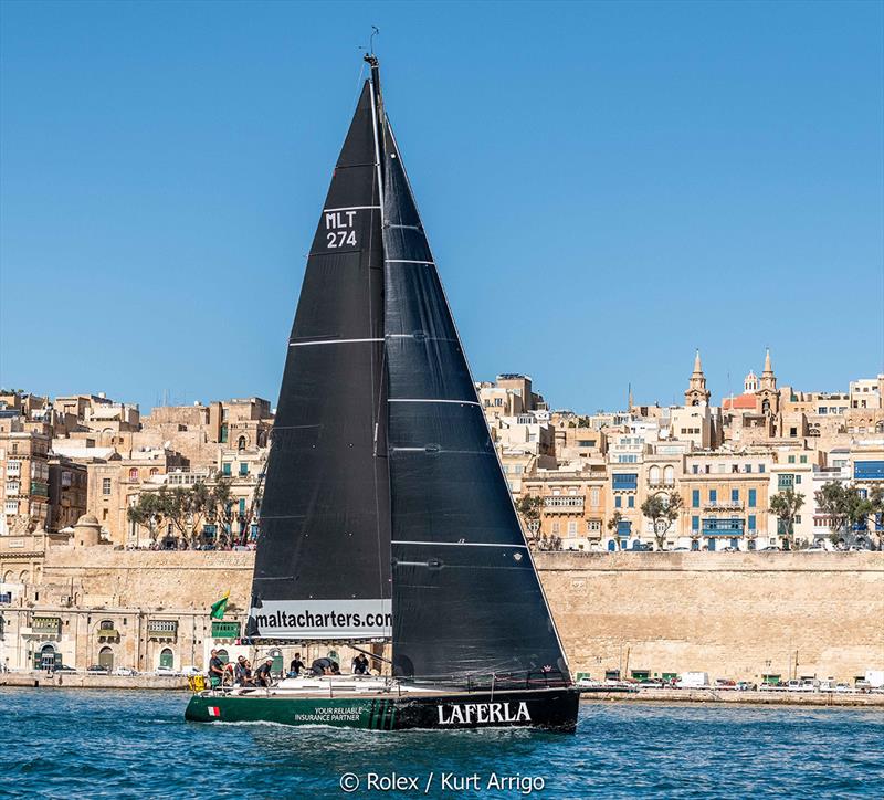 Rolex Middle Sea Race - Ton Ton Laferla, Sail No: MLT274, Model: Dufour 44R photo copyright Kurt Arrigo taken at Royal Malta Yacht Club and featuring the IRC class