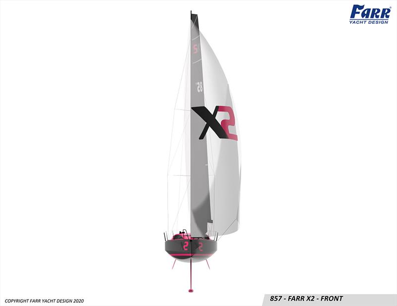 Significant sail plan for the 30-foot Farr X2 - photo © Farr Yacht Design