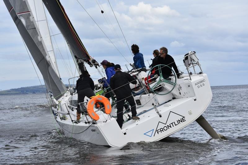 Frontline skippered by Ian Snape - Combined Clubs Summer Pennant Series Race 3 photo copyright Jane Austin taken at Royal Yacht Club of Tasmania and featuring the IRC class