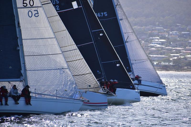 The start lines are always busy in the Banjo's Shoreline Crown Series Bellerive Regatta photo copyright Jane Austin taken at Bellerive Yacht Club and featuring the IRC class