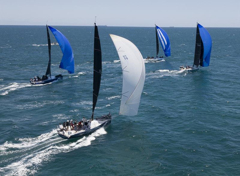 Division One charging downwind off Cottesloe - Ocean Racing WA IRC State Championships - photo © John Chapman