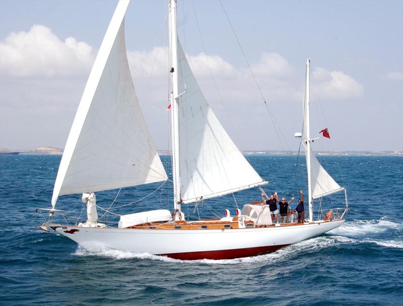 Windrose retired from the TasPorts Launceston to Hobart Yacht Race 90 minutes after the start photo copyright Photo supplied taken at Derwent Sailing Squadron and featuring the IRC class