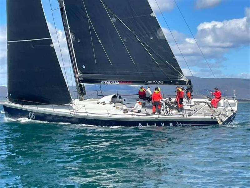 Alive sailing through Mercury Passage on Tasmania's east coast - TasPorts Launceston to Hobart Yacht Race photo copyright Stephen McCullum taken at Derwent Sailing Squadron and featuring the IRC class