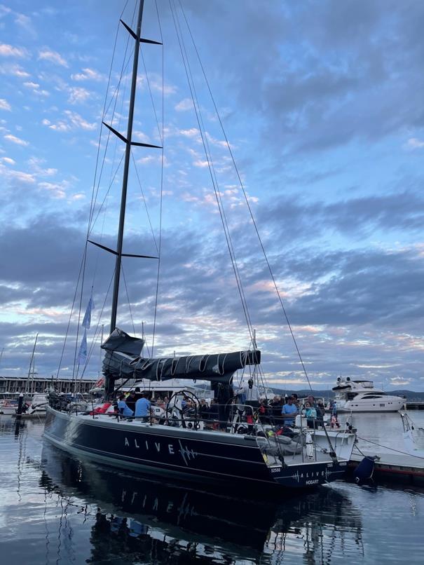 Alive safely tied up in Hobart - TasPorts Launceston to Hobart Yacht Race photo copyright Elsie Austin taken at Derwent Sailing Squadron and featuring the IRC class