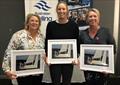 Second Place Jacinta Cooper, Chloe Abel and Jill Abel (Absent Milly Watchorn) - 2021 Combined Clubs Women's Keelboat Regatta © Jane Austin