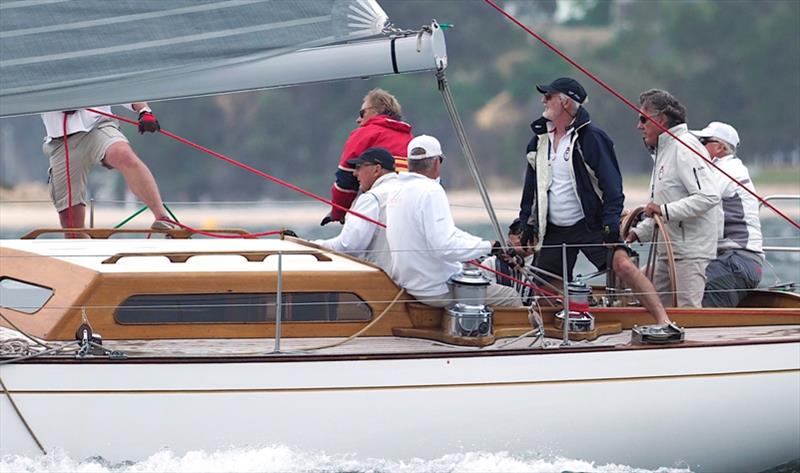 The crew racing Salacia II photo copyright Lindsay Preece / Ironbark Photos taken at Royal Freshwater Bay Yacht Club and featuring the IRC class