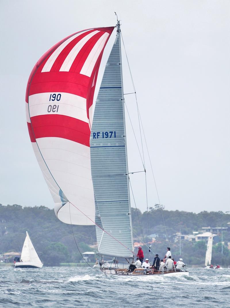 Salacia II on the river with RFBYC photo copyright Lindsay Preece / Ironbark Photos taken at Royal Freshwater Bay Yacht Club and featuring the IRC class