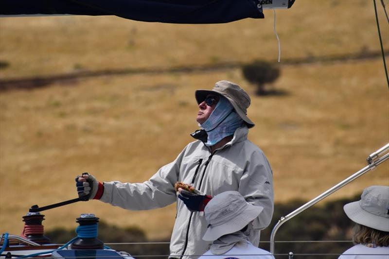 Life is certainly good for Tassie sailing icon Greg Muir on C'est Si Bon - photo © Jane Austin