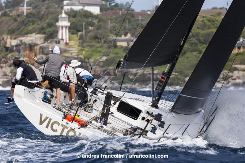 Nice even slot on Victoire photo copyright Andrea Francolini taken at Middle Harbour Yacht Club and featuring the IRC class