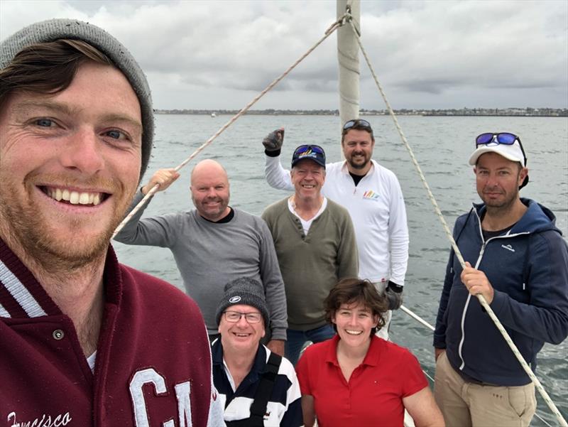 Hot Chipps crew (John Chipp centre in cap) - King Island Race - photo © Hot Chipps