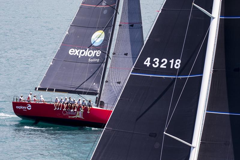 Miss Scarlet and Vamp (foreground) the 2018 IRC winner - SeaLink Magnetic Island Race Week photo copyright Andrea Francolini taken at Townsville Yacht Club and featuring the IRC class