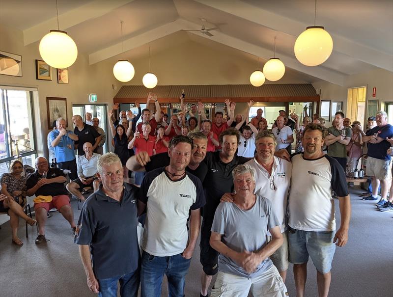 Tevake crew proud winners on AMS to honour Angus - ORCV 2021 Port Fairy Race photo copyright ORCV Media taken at Ocean Racing Club of Victoria and featuring the IRC class