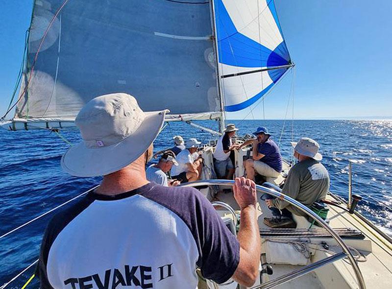 The crew of Tevake II won the AMS Division of the Queenscliff to Port Fairy race in honour of her skipper, the late Angus Fletcher - photo © Doug White