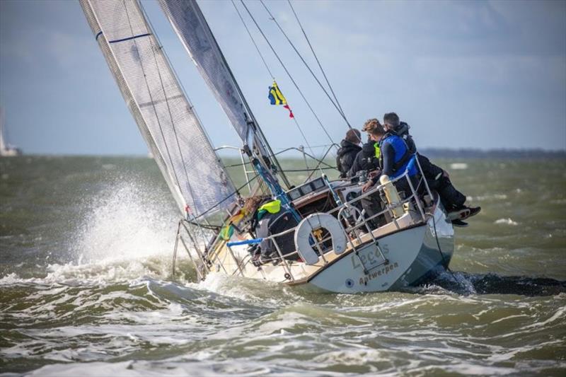 Many boats will compete with family members as part of the crew and these include Christophe Declercq's Contessa 32 Lecas - the lowest rated boat in the Rolex Fastnet Race - photo © www.Sportography.tv