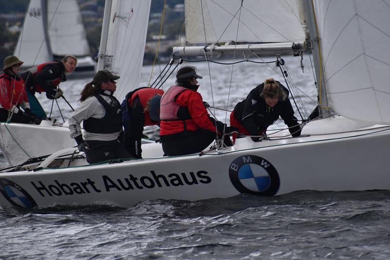 Jodie Sullivan Nikki White-Bayne Narissa McElwee and Sarah Findlay from Port Dalrymple Yacht Club - 2021 Combined Clubs Women's Keelboat Regatta - photo © Jane Austin