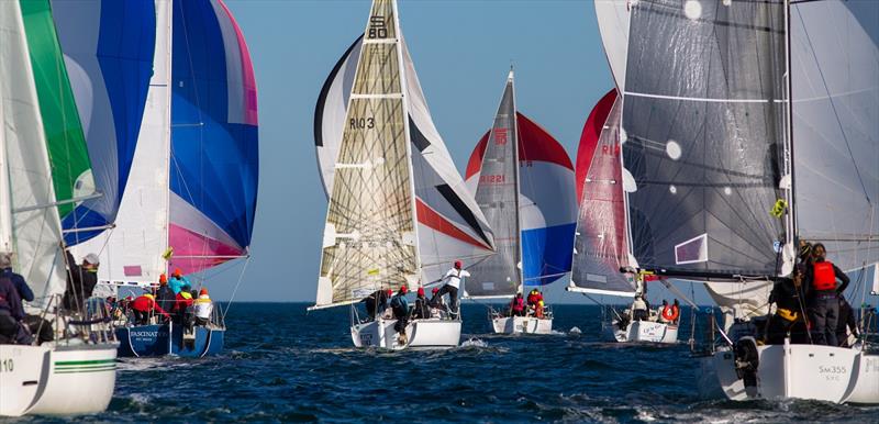 A sea of colour - Australian Women's Keelboat Regatta - photo © Bruno Cocozza