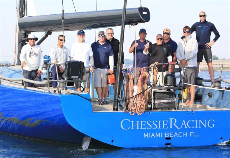 Chessie Racing Crew celebrating First to Finish Honors of Friday Starters photo copyright Annapolis to Newport Race taken at  and featuring the IRC class