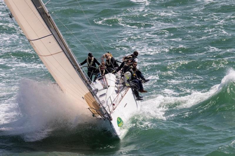 Five previous Rolex Fastnet Races for Susan Glenny - a keen campaigner for women's sailing in the UK. Competing again - this time with a mixed crew - on her First 40 Olympia's Tigress photo copyright Carlo Borlenghi / Rolex taken at Royal Ocean Racing Club and featuring the IRC class