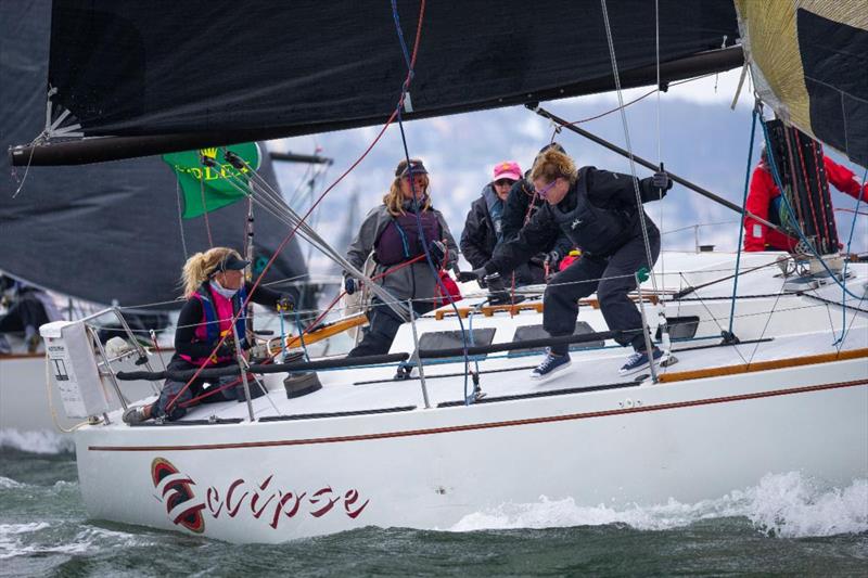 Sandy Wertanen racing Eclipse with an all-women crew in 2019 - photo © Sharon Green / Rolex