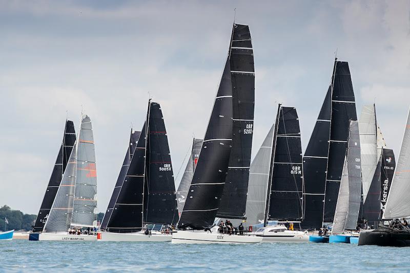 IRC Zero start - RORC Cowes Dinard St Malo Race photo copyright Paul Wyeth / RORC taken at Royal Ocean Racing Club and featuring the IRC class