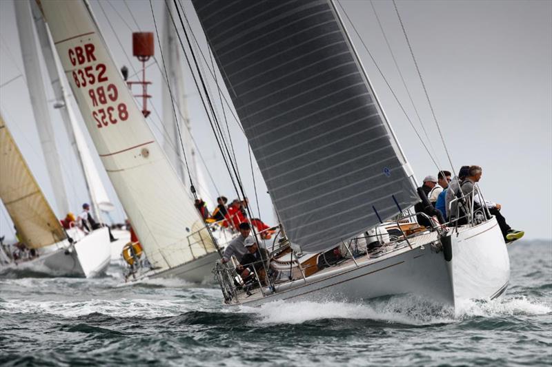 Richard Powell's Nicholson 55 Eager - one of several ‘modern classic' yachts from the 1960s and 1970s competing in the Rolex Fastnet Race photo copyright Paul Wyeth / Round the Island Race taken at Royal Ocean Racing Club and featuring the IRC class