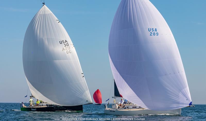 3-day Edgartown Race Weekend starts July 22 with 'RTB that will continue on Friday. The marquee event is Saturday when 78 boats will circumnavigate Martha's Vineyard in the 56-nautical-mile ‘Round-the-Island Race, one of America's oldest distance races photo copyright Stephen Cloutier taken at Edgartown Yacht Club and featuring the IRC class