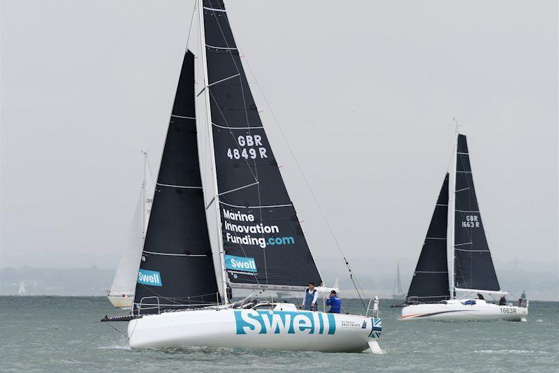 Swell and Chilli Pepper during race 5 of the UK Double Handed Offshore Series photo copyright John Green taken at  and featuring the IRC class