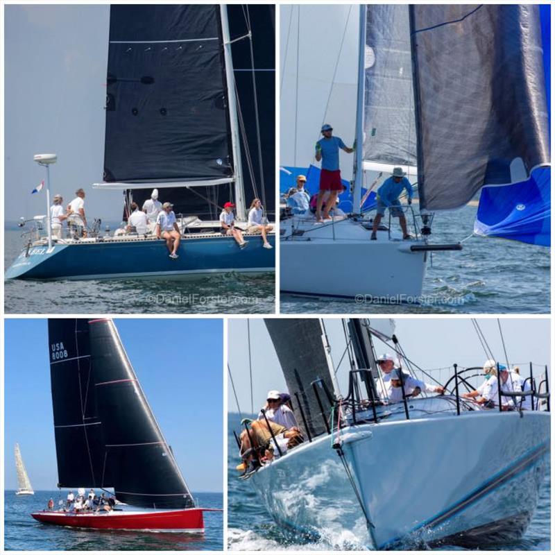 (clockwise from upper left) ‘RTB winners Caneel, Gut Feeling, and Temptation-Oakcliff; top combined ‘RTB/'RTI performer in ORC Rikki photo copyright Daniel Forster taken at Edgartown Yacht Club and featuring the IRC class