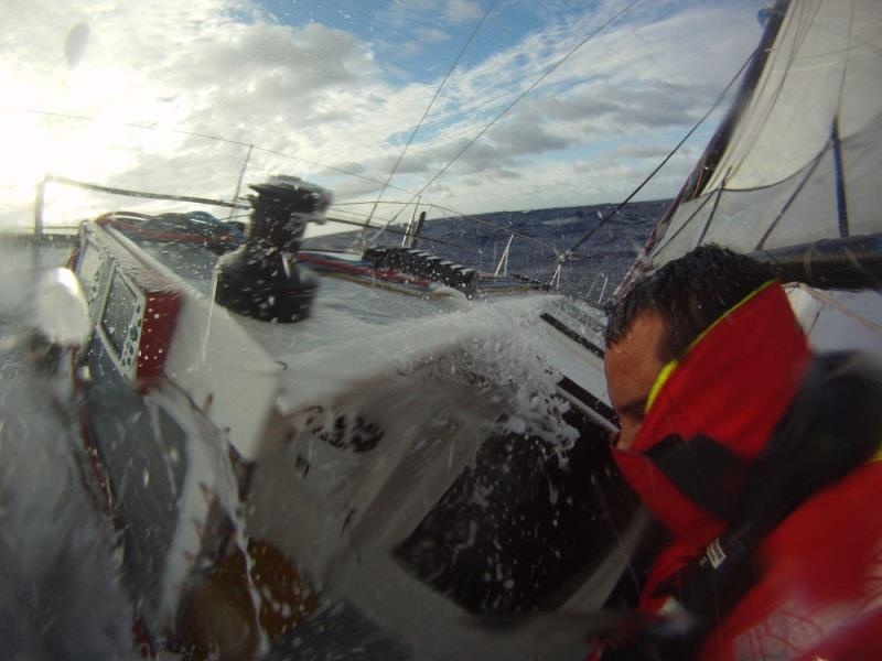 Rapid change of condition in the Roaring Forties - photo © Global Solo Challenge