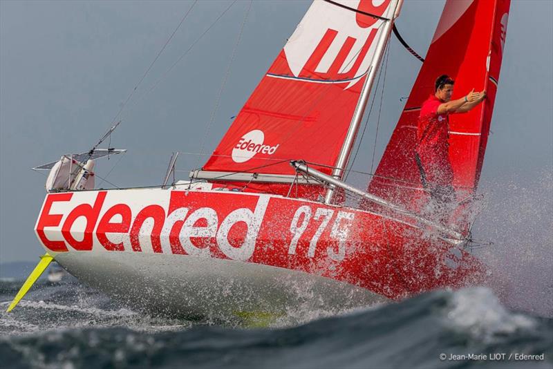 Team Edenred is one of 37 Class40s in the 2021 Rolex Fastnet Race photo copyright Jean-Marie Liot taken at Royal Ocean Racing Club and featuring the IRC class