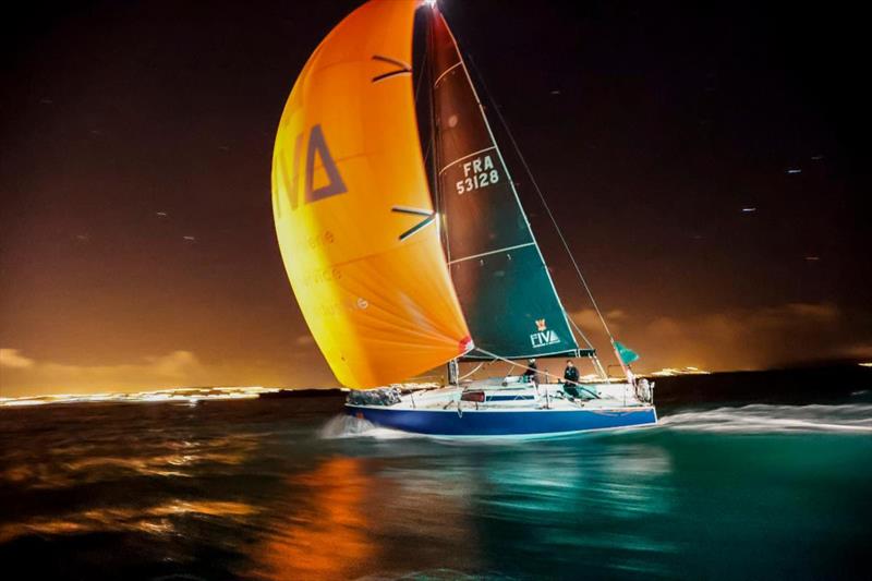 JPK 1030 Léon arrives in the early hours of Friday morning at the Cherbourg finish line - Rolex Fastnet Race - photo © Paul Wyeth / www.pwpictures.com