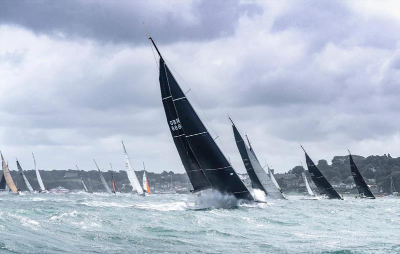 Sunrise sets sail on the 49th Rolex Fastnet Race photo copyright Kurt Arrigo / Rolex taken at Royal Ocean Racing Club and featuring the IRC class