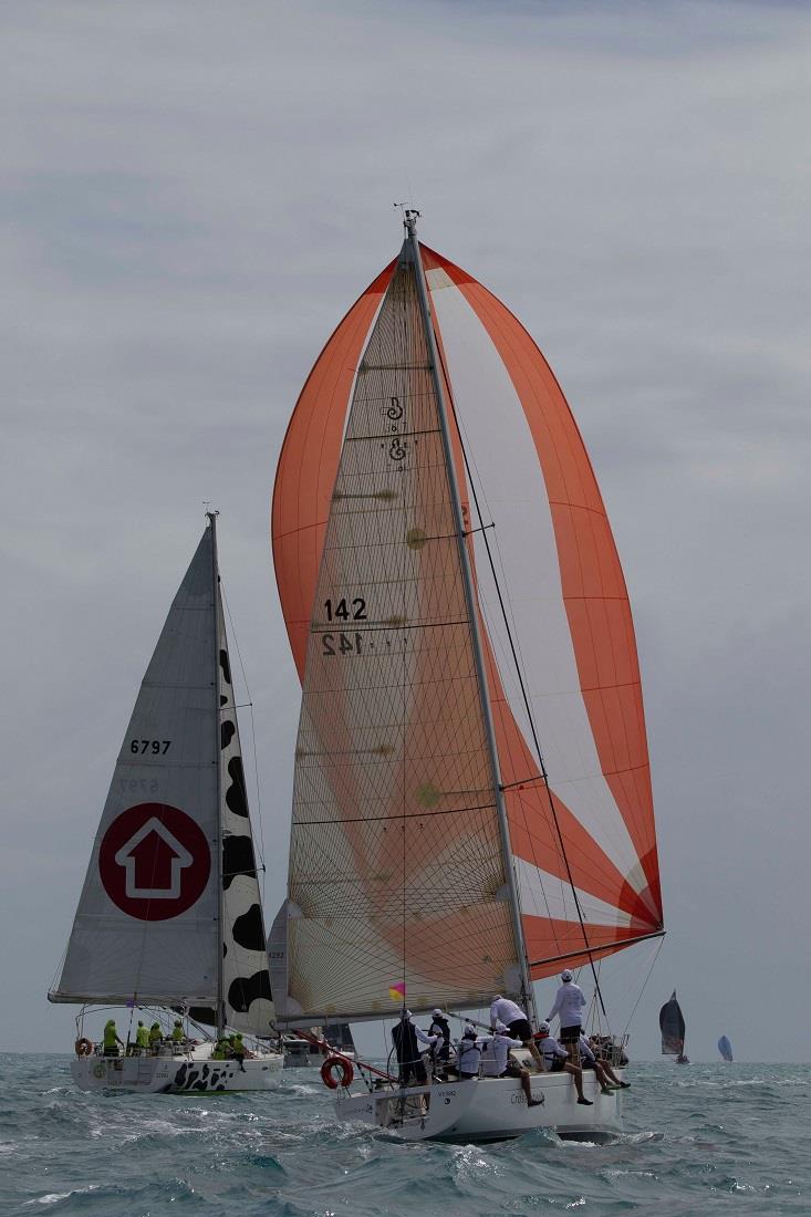 Cruising division downwind photo copyright Shirley Wodson pic - ABRW taken at Whitsunday Sailing Club and featuring the IRC class