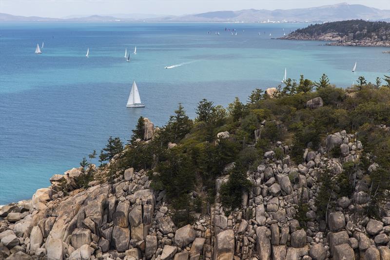 Aerial view of SeaLink Magnetic Island Race Week photo copyright Andrea Francolini taken at Townsville Yacht Club and featuring the IRC class