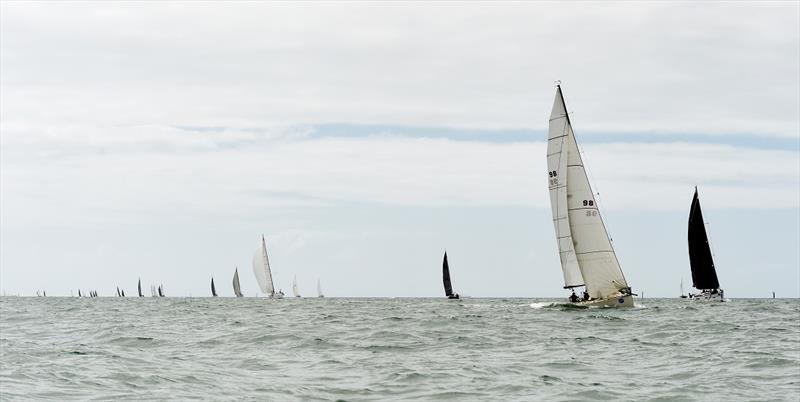 A long line of boats in Race 2 - 2021 SeaLink Magnetic Island Race Week photo copyright Scott Radford - Chisholm taken at Townsville Yacht Club and featuring the IRC class